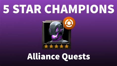 5 Star Champions Alliance Quests Marvel Contest Of Champions Youtube