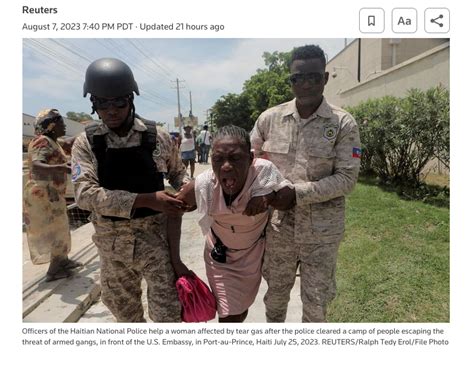 Thousands Of Protesters March In Haiti Against Gang Violence Haitian Truthorg Proud To Be