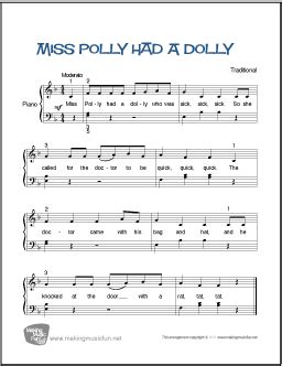 Miss Polly Had a Dolly Nursery Rhyme- Lyrics, History, Video, Lesson Plans & More – Nursery ...