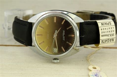 Poljot Watch Ussr Vintage Soviet Russian Mechanical Men H De Luxe