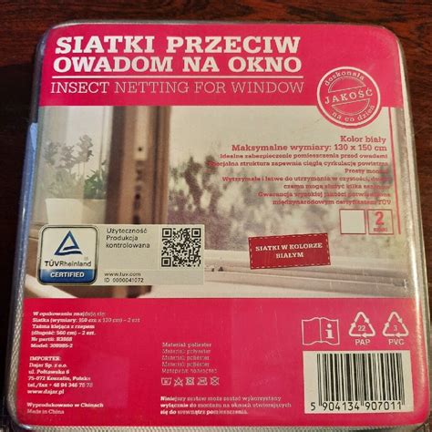 Siatka Przeciw Owadom Na Okno I Na Drzwi Bia A Gdynia Kup Teraz Na