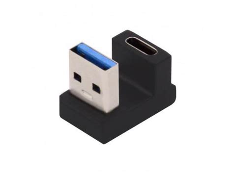 Jimier USB C Type C Female Opposite U Shape Back Angled To USB 3 0 A