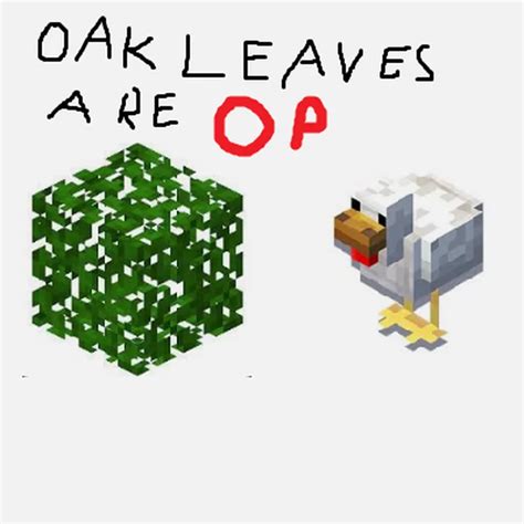 Oak leaves are op O_O Minecraft Data Pack