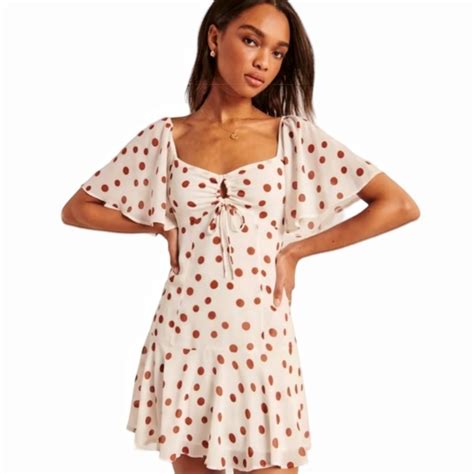 Abercrombie Fitch Dresses Abercrombie Fitch Polka Dot Flowy Mini