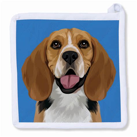 Beagle Potholder Naked Decor