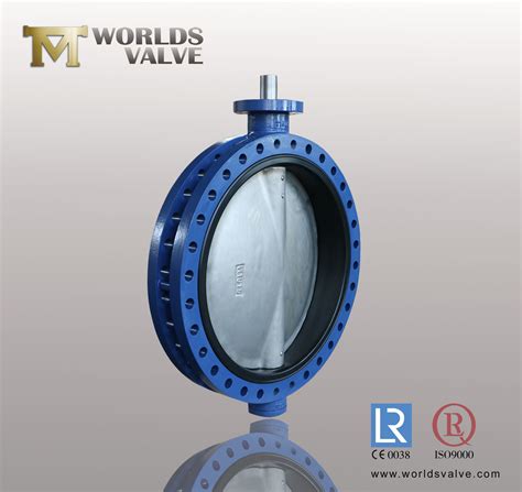 Big Size Concentric Double Flanged U Type Butterfly Valve With Ce Iso