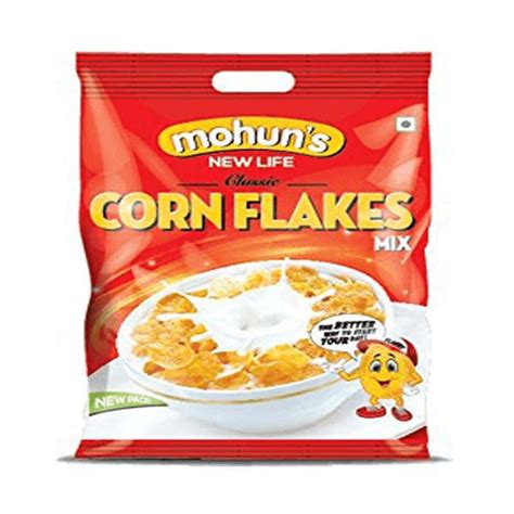mohuns corn flakes  gm crisp nutritious breakfast