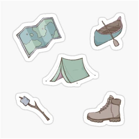 Outdoorsy Pack Sticker For Sale By Zephyr Studio Redbubble