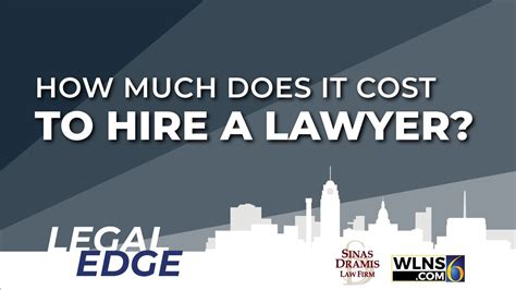 How Much Does a Lawyer Cost? | WLNS Legal Edge - Sinas Dramis Law Firm