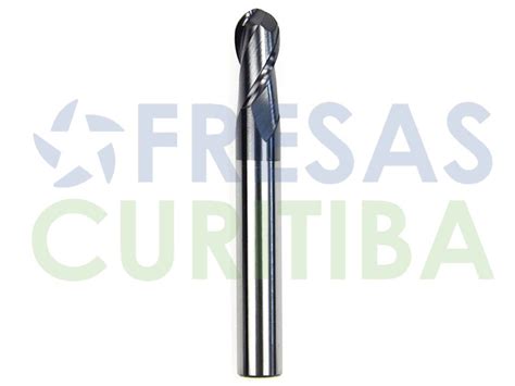 Fresa Ball Nose Haste De 6mm HRC45 Revestida TiAlN Fresas