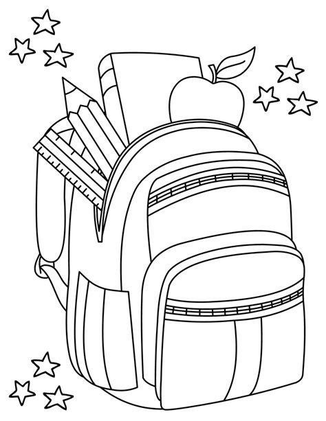 Back To School Coloring Book Our Kid Things