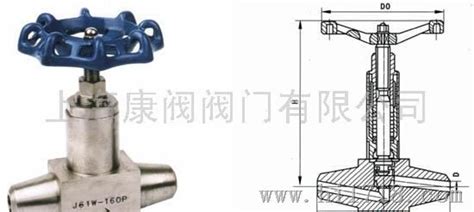 不锈钢j61w针型阀焊接针型阀图片高清图细节图 上海康阀阀门有限公司 维库仪器仪表网