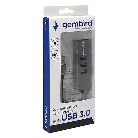 USB Hub 4 port Gembird UHB C454 купить в Алматы по выгодной цене