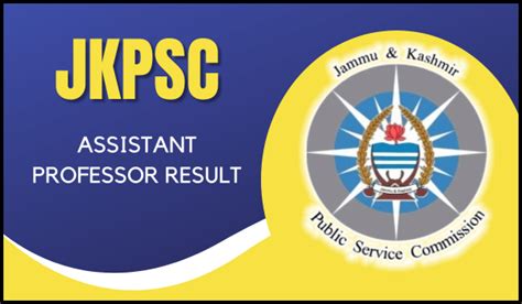 Jkpsc Assistant Professor Result 2023 Answer Key Cut Merit List Vo