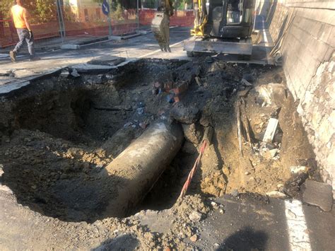 Diano Marina Nuova Rottura Della Condotta Del Roja Ampie Zone Di