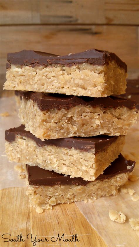 South Your Mouth No Bake Peanut Butter Oatmeal Bars