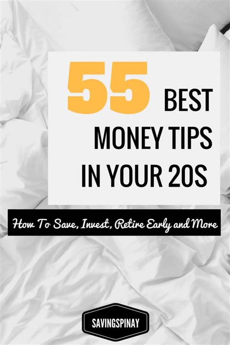 55 Best Money Tips In Your 20s How To Save Invest Retire Early And