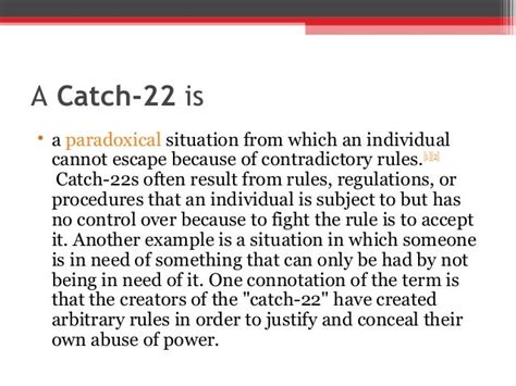 What Is Catch 22