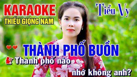 Th Nh Ph Bu N Song Ca C Ng Ti U Vy Karaoke Thi U Gi Ng Nam Karaoke