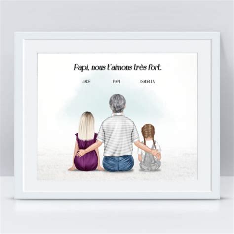 Affiche Portrait De Famille Personnalis Marieandclaire Cr Ations