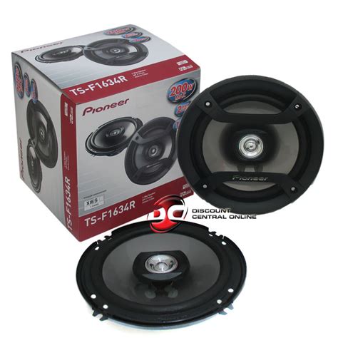 New Pioneer TS F1634R 6 5 2 Way Car Audio Speakers Pair 200 Watts Each