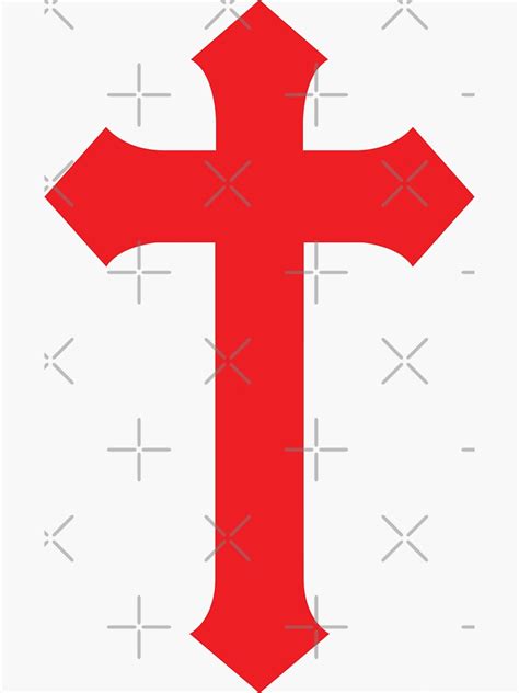 "Red Cross" Sticker for Sale by Freyzumi | Redbubble