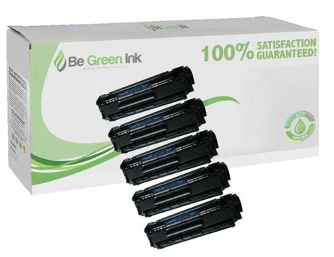 HP Q2612A Set of 5 Compatible Toner Cartridges ($14.90 each) | Be Green Ink