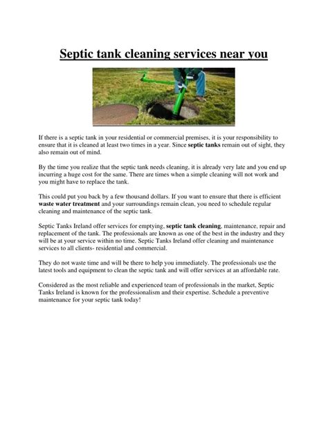 PPT Septic Tank Cleaning Services Near You PowerPoint Presentation