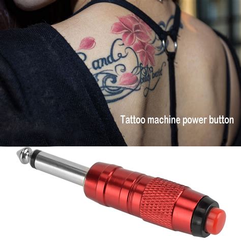 1pc portátil inteligente máquina de tatuagem botão energia sem fio