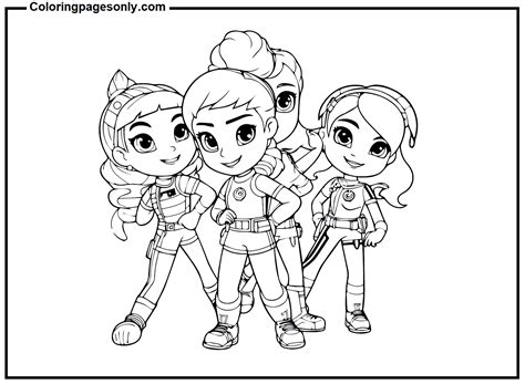 Rainbow Rangers Pictures Coloring Page - Free Printable Coloring Pages