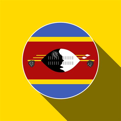 Country Eswatini Eswatini Flag Vector Illustration 9487823 Vector