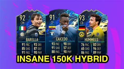 INSANE 150K HYBRID SQUAD BUILDER IN FIFA 21 FT BARELLA CAICEDO