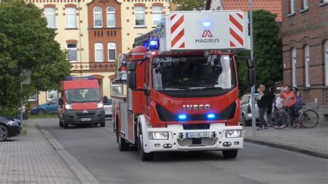 Ankunft Der Neuen DLA K 23 12 Bei Der Freiwilligen Feuerwehr Der