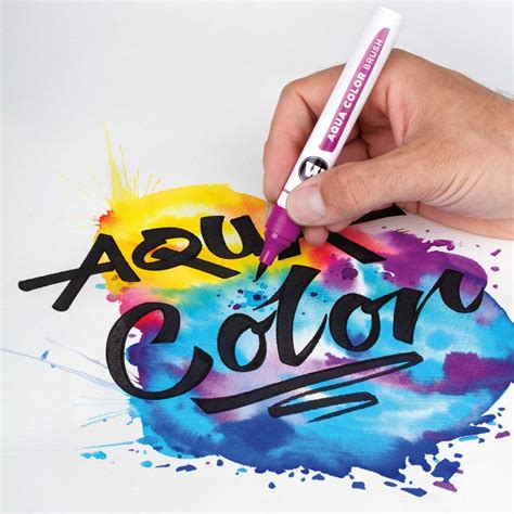 Aqua Color Brush Basic Set 1 Strichstärke 1 2 mm Fineliner Brush pens