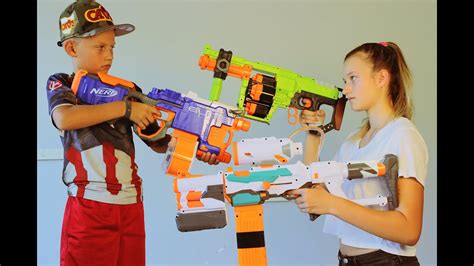 Nerf War Boy Vs Girl Youtube