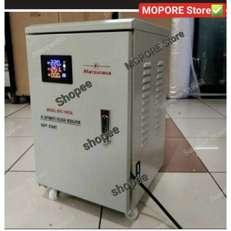 Jual Stabilizer Matsunaga 10000Watt 10KVA New Display DIGITAL Stavol