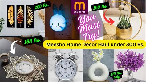 Home Decor Haul Meesho 7 Latest Home Decor Items Starting Rs 160 😊