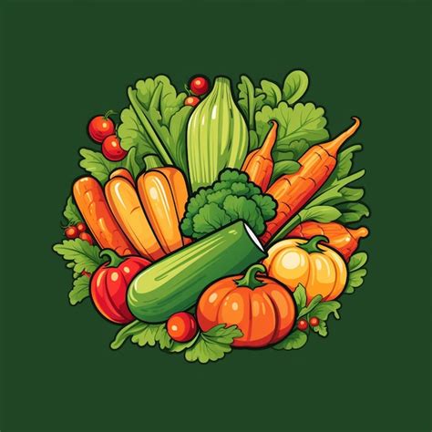 Premium AI Image | vegetables logo