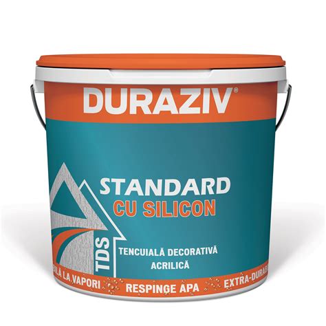 Tencuiala Decorativa Structurata Duraziv TDS Standard Cu Silicon Alb