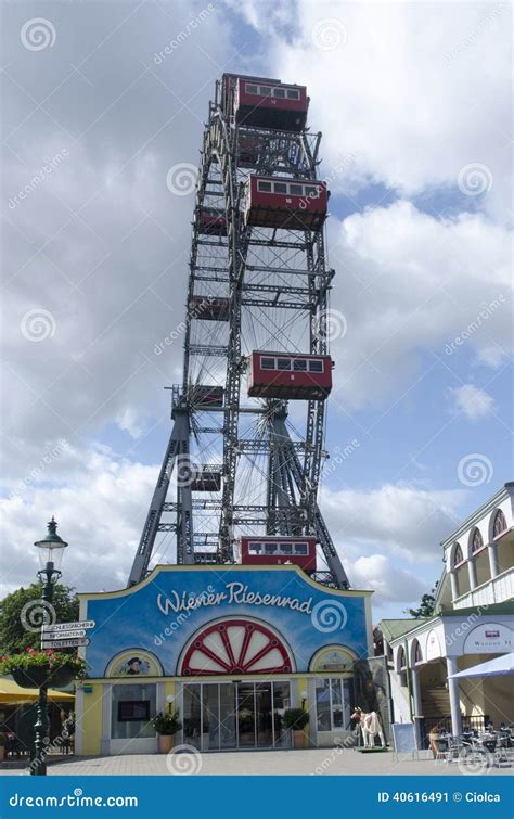 The Wiener Riesenrad Or Vienna Giant Ferris Wheel Of The Prater