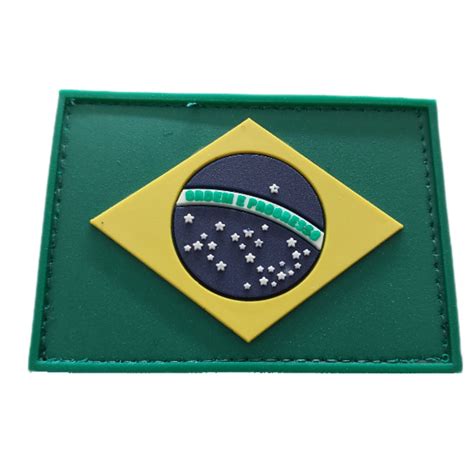 Bandeira Do Brasil X Emborrachada Colorida Mg Artigos Policiais