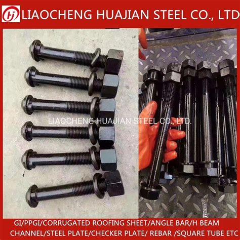 Carbon Steel Hot Dip Galvanized Hex Bolt Nut Washer With High Quality