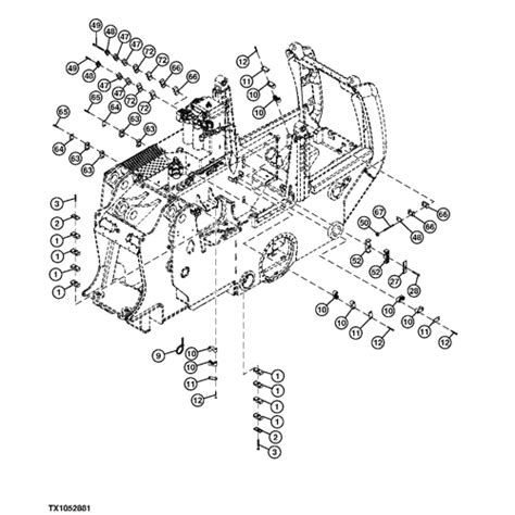 755D DOZER CRAWLER Main Wiring Harness Clamps EPC John Deere Online