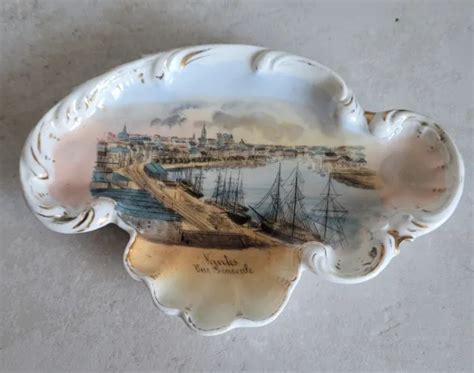 Ancienne Coupelle Cendrier Vide Poche En Porcelaine Vue G N Rale De