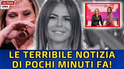 CITOFONARE RAI 2 SIMONA VENTURA IN LACRIME LA TERRIBILE NOTIZIA DI