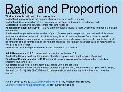 Ratio And Proportion Powerpoint