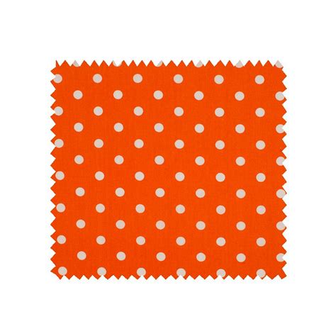 Tissu Pois Orange Blanc Tissus Des Ursules