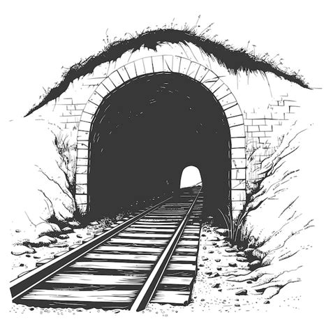 Light At The End Of The Tunnel Premium Ai Generated Vector