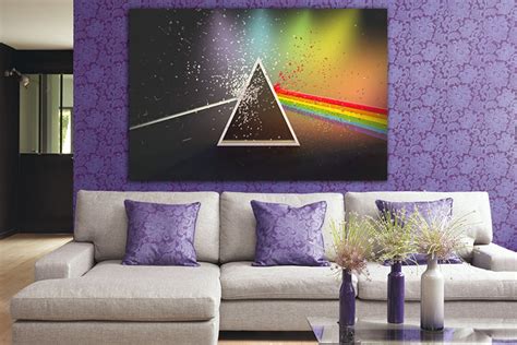 Pink Floyd Canvas Pink Floyd Wall Art Musical D Cor Large Etsy