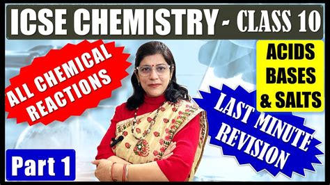 Predicted Questions Acids Bases And Salts Icse Chemistry Class 10